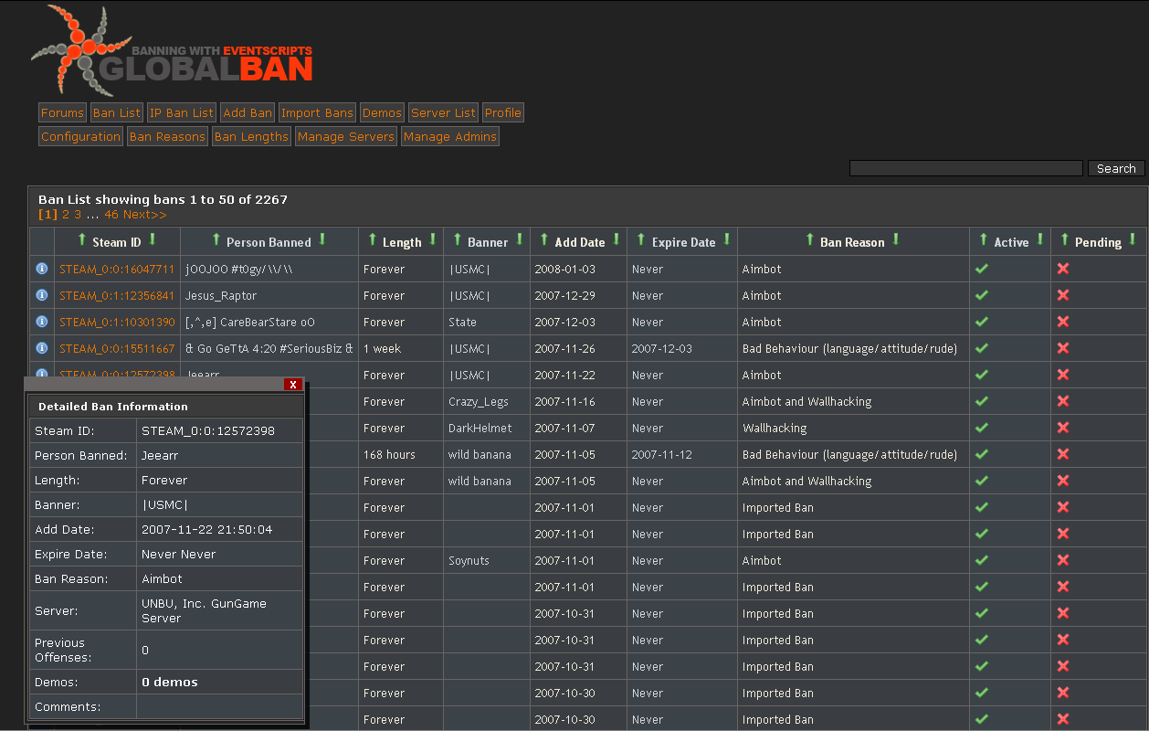Черный список серверов. Картинка бан лист. CS bans. Ban список характеристик. История банов сервер КС.